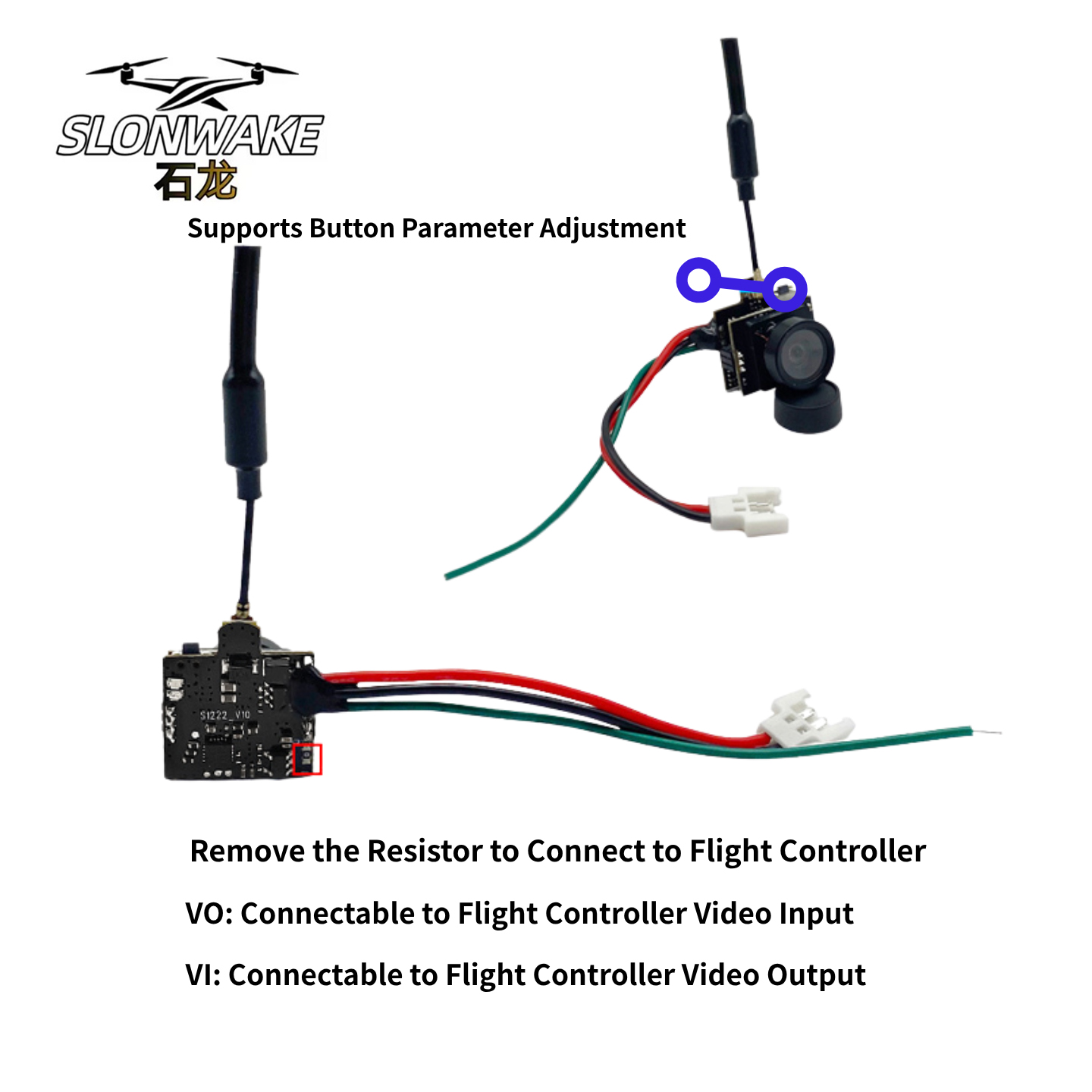 SLONWAKE 5.8G Analog Video Tra - Drone Racing Camera recension och pris