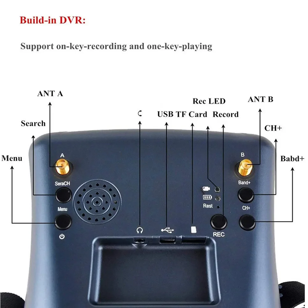 DP 5.8G FPV Goggles LS-008D 4. - Drone Racing Goggles recension och pris