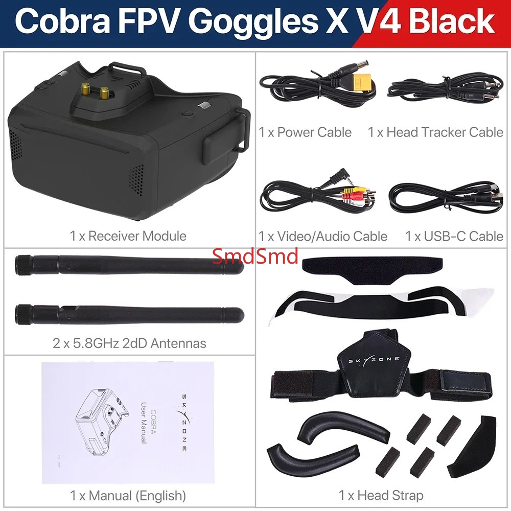 Cobra SD X V4 FPV Video Goggle - Drone Racing Goggles recension och pris